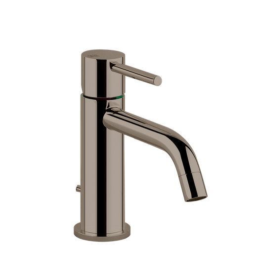 [1621C1057] Mélangeur de lavabo VIA TORTONA S 127 mm, goulot fixe vidage excentrique, tuyaux de raccordement flexibles 3/8", groupe acoustique I, débit 5 l/min, 149 Finox