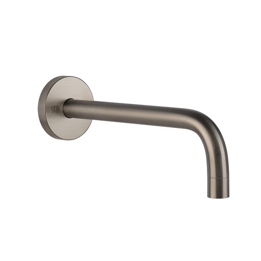 [1621C1064] Bec de lavabo mural VIA TORTONA, S 231 mm, long, avec rosace, groupe acoustique I, débit 5 l/min, 149 Finox